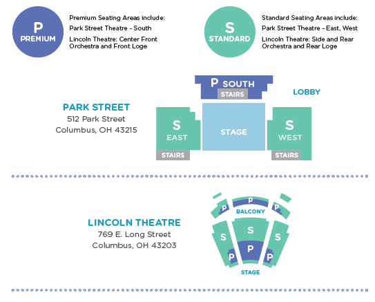 Columbus Theatre Seating Chart